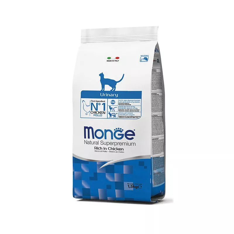 Monge Urinary Adult Urinary super premium sausas pašaras katėms su vištiena1,5kg