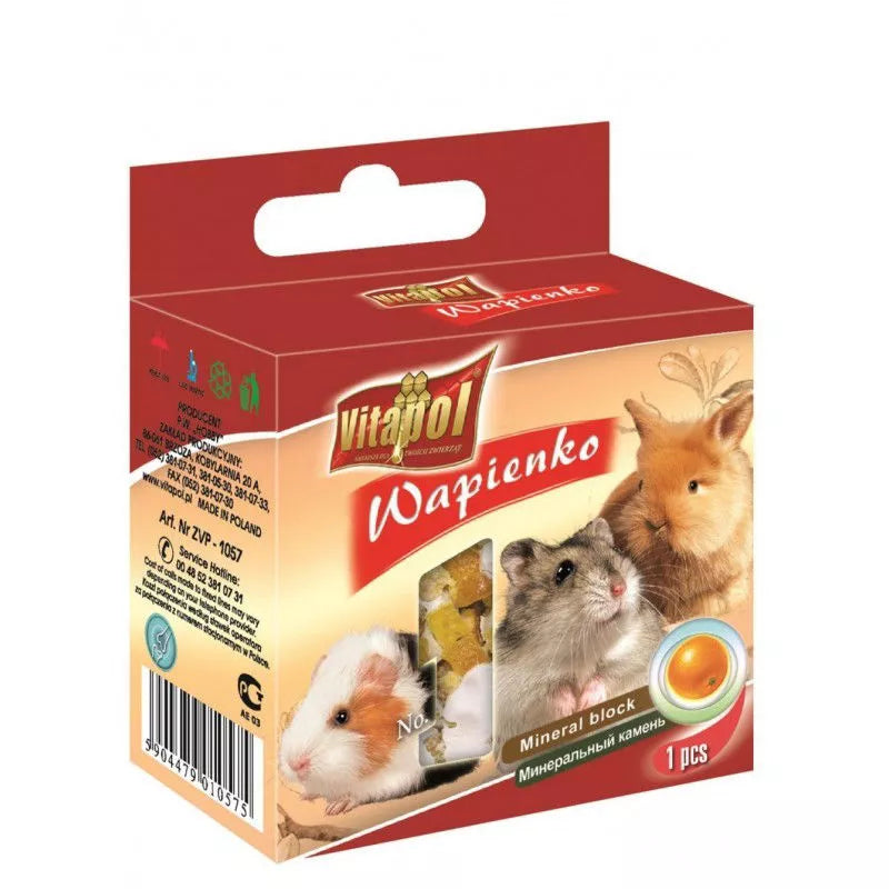 Vitapol mineralinis akmuo graužikams ir triušiams su apelsinais 40g