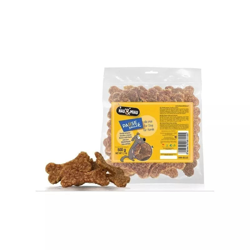 Hau&Miau mėsos kauliukai su Antiena ir Ryžiais 500g