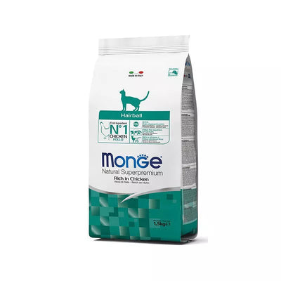 Monge Daily Line Hairball super premium pašaras suaugusioms katėms su vištiena 1,5kg
