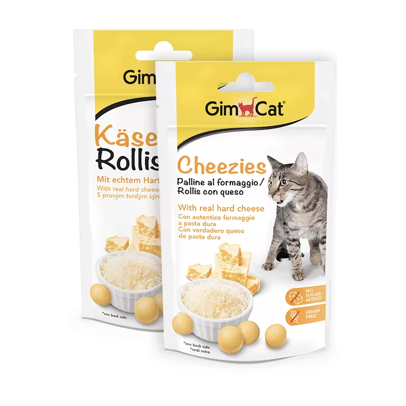 GimCat Cheezies skanėstai katėms su sūriu 50g