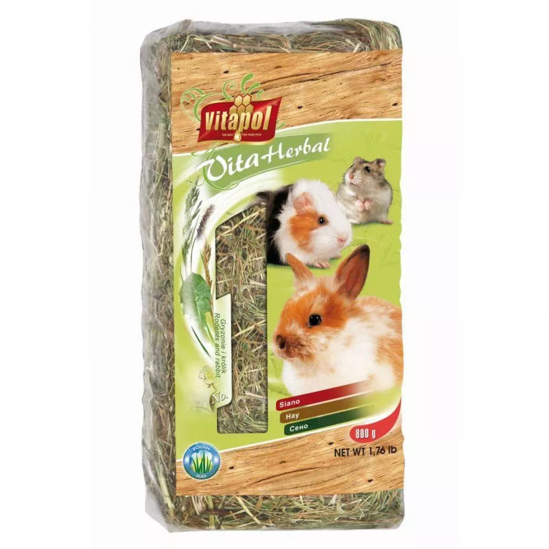 Vitapol natūralus šienas graužikams ir triušiams 800g