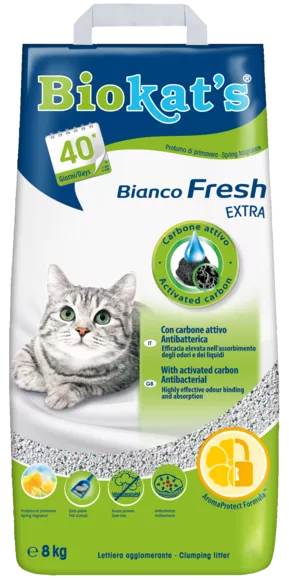 Biokat's Bianco Fresh Extra 8kg sušokantis kraikas katėms