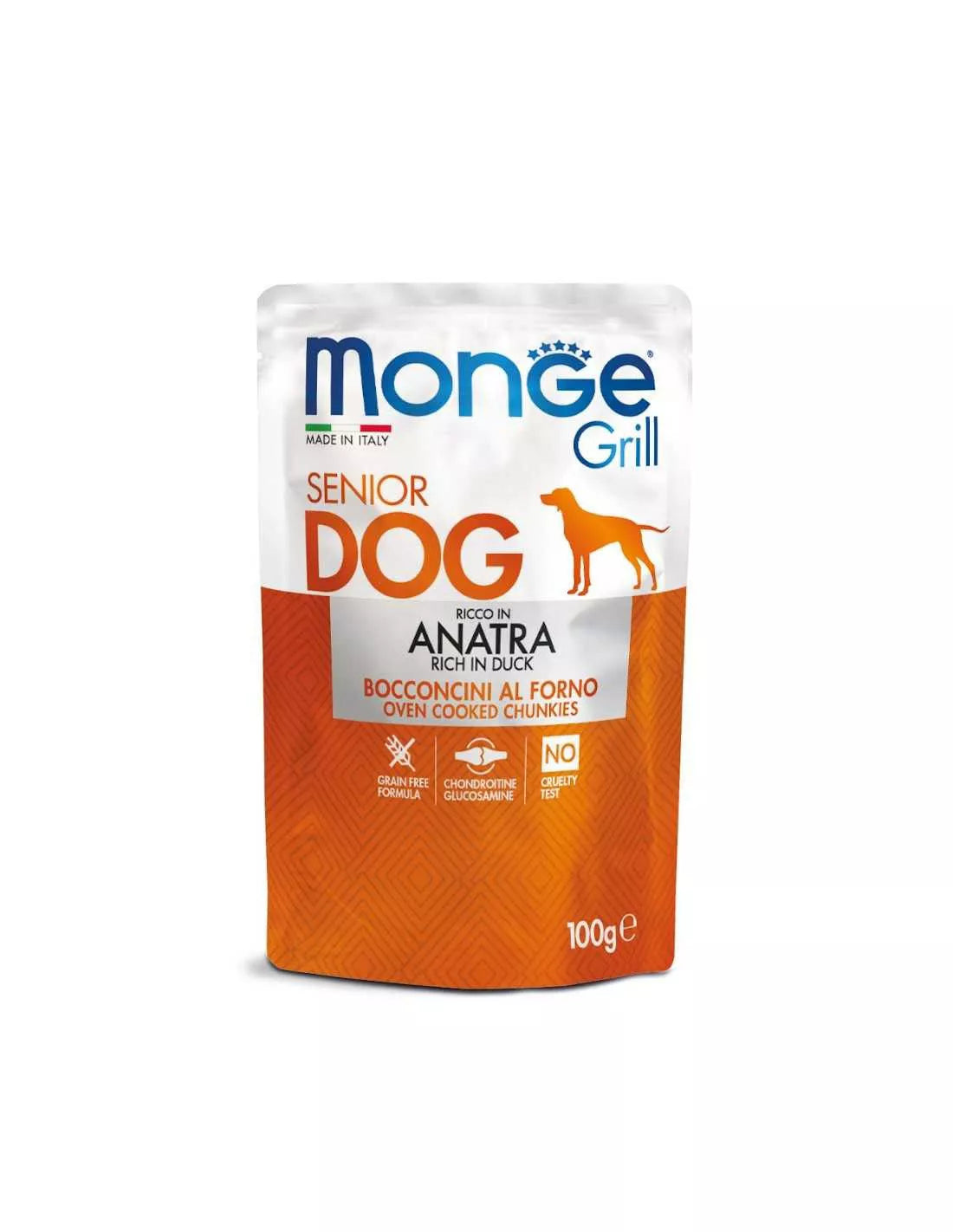 Monge Grill konservuotas pašaras šunims senjorams su antiena 100g