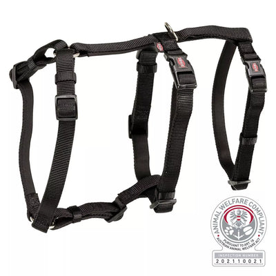Trixie Panic petnešos su apsauga nuo nuo pabėgimo, XS-S 30-40 cm-10 mm, juodos