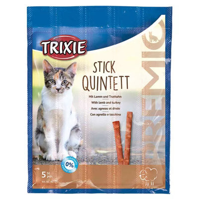Trixie PREMIO Stick Quintett, salmon-trout, skanėstas katėms 5x5 g