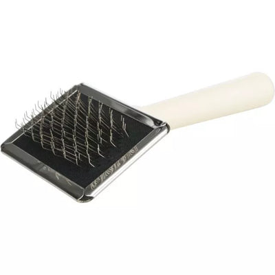 Trixie Minkštas šepetys, medinė rankena-metal. dantukai, 9x13 cm