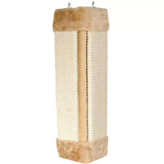 Trixie Draskyklė kampams, sizalis-pliušas, su kačių mėta, 23x49 cm, natural-smėlio