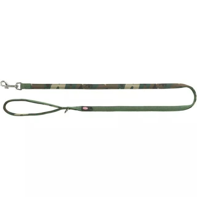 Trixie Premium pavadys, su neoprenu XS-S 1.2m/15mm, kamufl./miško