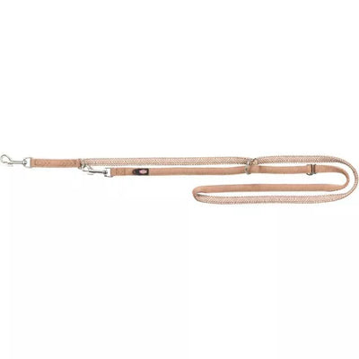 Trixie Premium pritaikomas pavadys, su neoprenu M-L 2m/20mm, šv. deim./karamelė