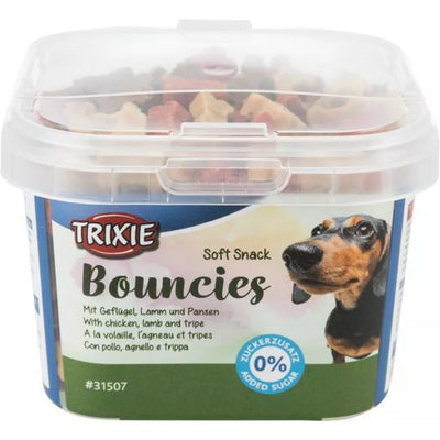 Trixie Skanėstai šunims Soft Snack Bouncies su vištiena, ėriena,žarnokais 140 g