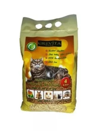 GREVITA granuliuotas medžio pjuvenų kraikas gyvūnams 4l