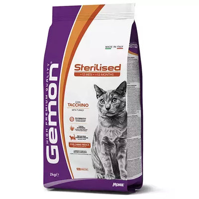 GEMON - Dry Cat Sterilized su kalakutiena 2kg