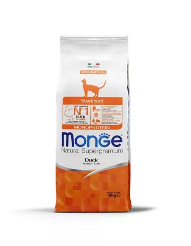 Monge Dry Cat Adult Monoprotein sterilizuotoms katėms su antiena 10kg