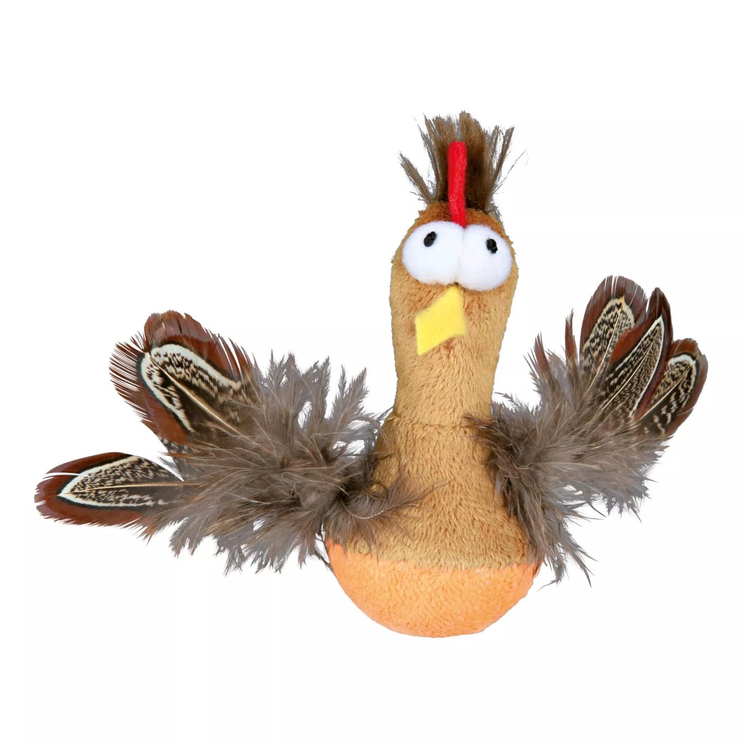 Trixie Roly-poly žaislas Višta su katžole, garsinis, 10cm