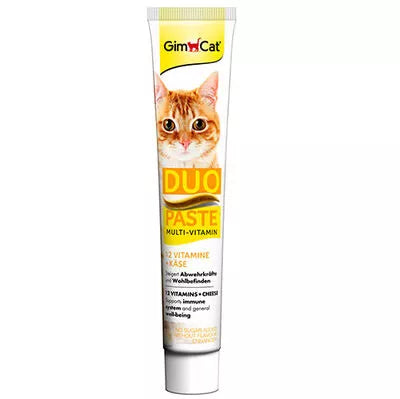 GIMCAT MULTI-VITAMIN DUO PASTE 12 vit+cheese 50g pasta katėms