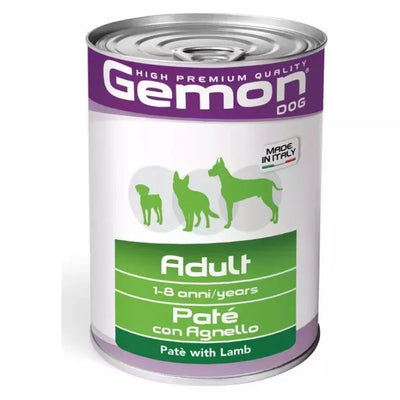 GEMON - Wet Dog Pate Adult konservai šunims su ėriena 400g