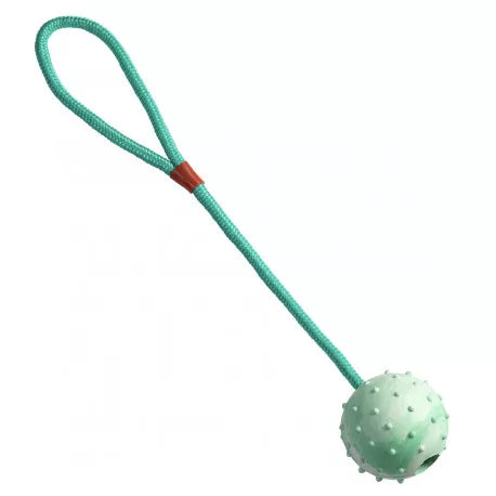 Gimdog Rubber Ball With Rope žaislas šuniui