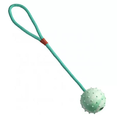 Gimdog Rubber Ball With Rope žaislas šuniui