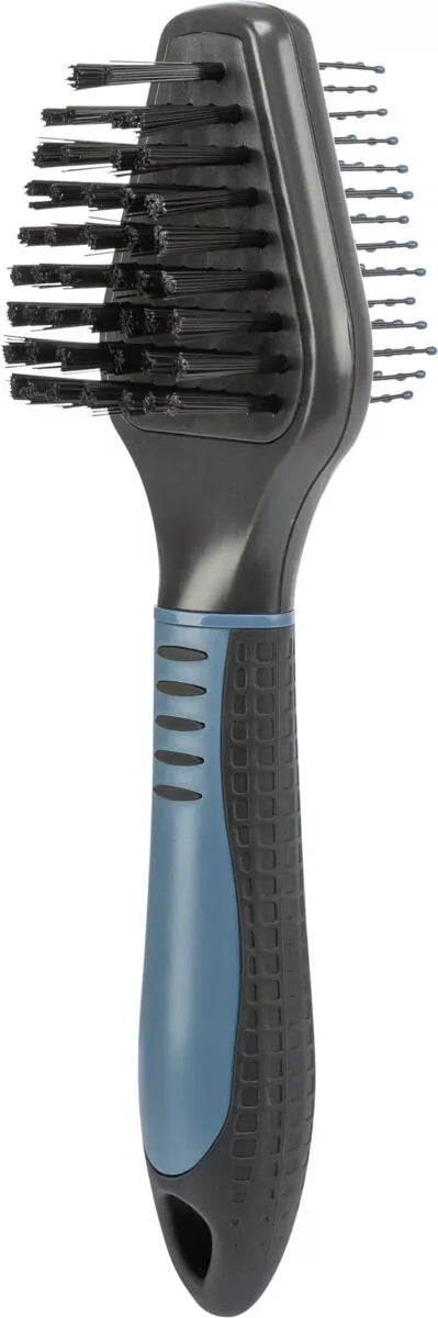 Trixie Šepetys, dvipusis plastm./nailono&metal dant., 6x19 cm