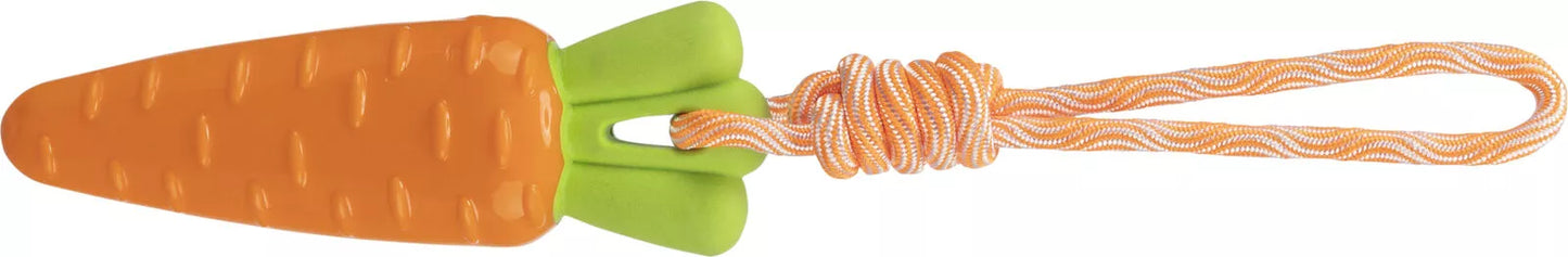 Trixie Žaislas šuniui Morka ant virvės, TPR, 20 cm/39 cm