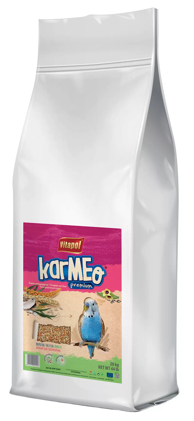 Vitapol Visavertis lesalas bang. papūgėlėms 20kg