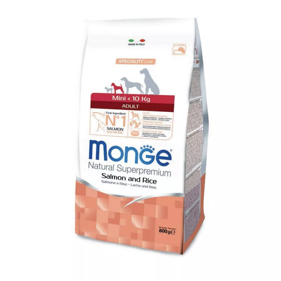 Monge Dry Dog Spec. Line - Mini Adult Salmon & rice 0,8kg