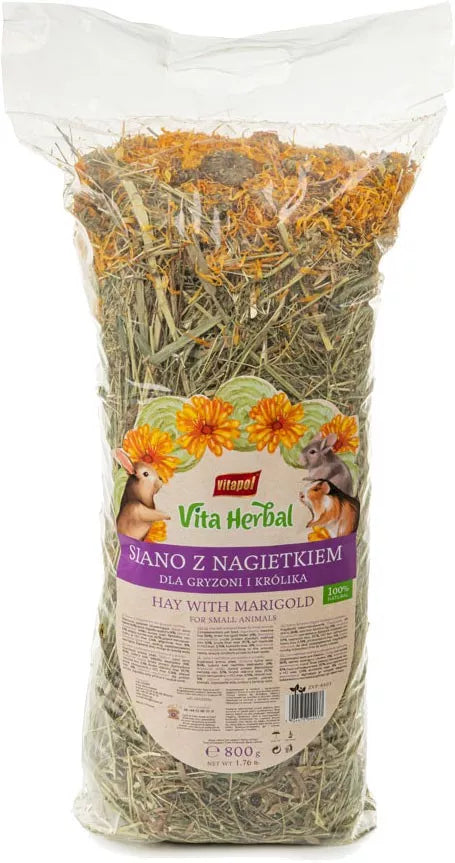 Vitapol Šienas su serenčiais smulkiems gyvūnams 800g