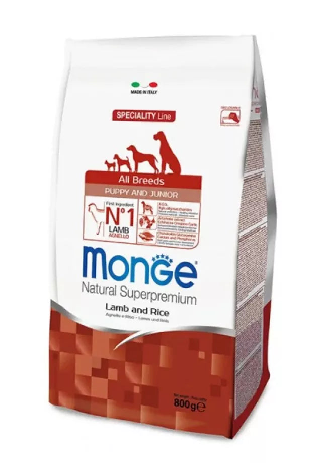 Monge Dry Dog Spec. Line - Mini Puppy Lamb & rice 0,8kg