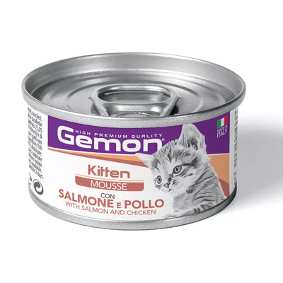 GEMON - Wet Cat Mousse Kitten Salmon/Chicken 85g