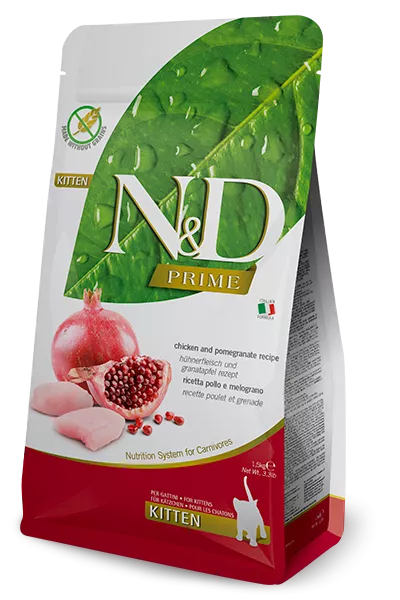 FARMINA N&D PRIME - CAT Dry Chicken&Pomegr KITTEN 1,5 kg