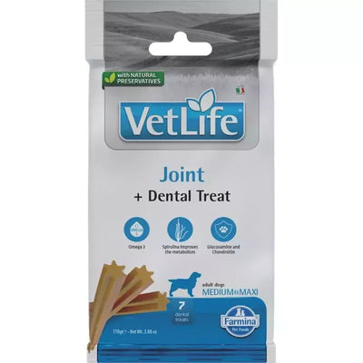 FARMINA VET LIFE - DOG TREAT - JOINT ADULT MED&MAX 100 g