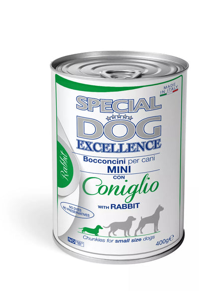 Special Dog Exc. konservai Mini šunims gabalėliai su triušiena 400g