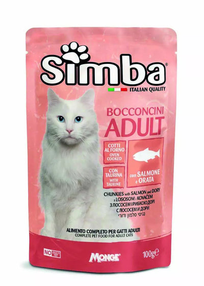 Simba konservuotas pašaras katėms su lašiša ir karšiu 100g