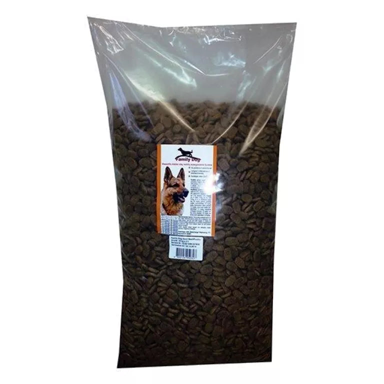 Family Dog Adult visavertis pašaras suaugusiems šunims su jautiena ir paukštiena 15kg