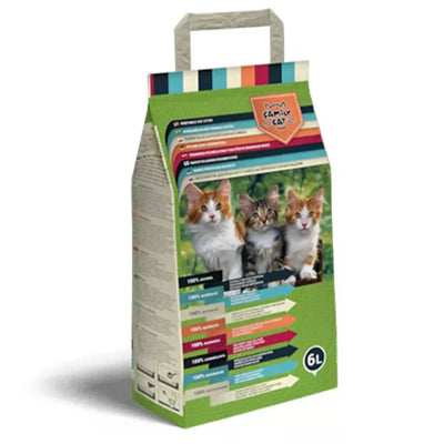 Family Cat natūralus kraikas 6l