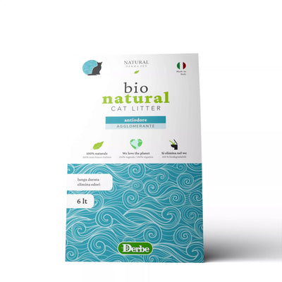 Natural Derma Pet Bio Natūralūs Kukurūzų Visiškai Aglomeruojantis Katės Tualeto Kraikas – Kvapų Valdymas, Ekologiška Formulė