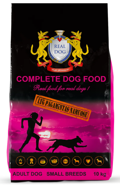 Real Dog small breeds visavertis pašaras mažų veislių suaugusiems šunims su vištiena 10kg