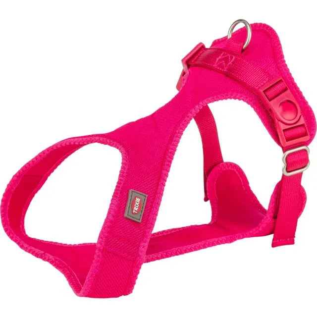 Trixie Comfort Soft touring petnešos, S 33-50cm/20mm, fuksija