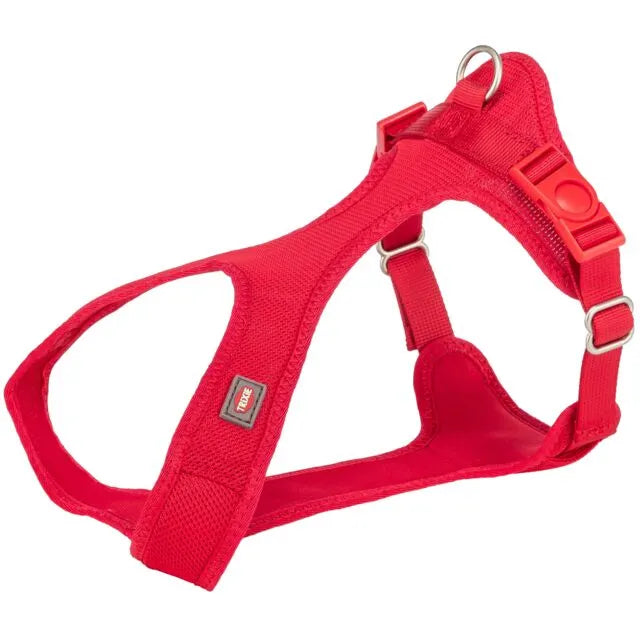 Trixie Comfort Soft touring petnešos, XXS-XS 25-35cm/15mm, raudonos