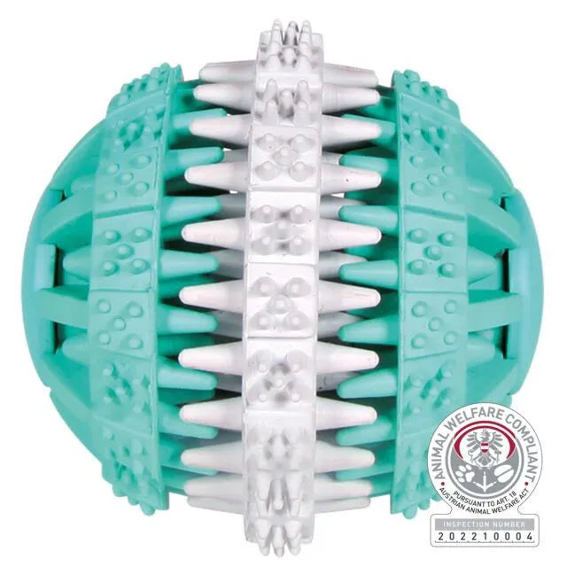 Trixie Denta Fun kamuolys, mėtinis, natūrali guma, ø 6 cm