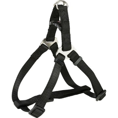 Trixie Premium One Touch petnešos, M 50-65cm/20mm, juodos