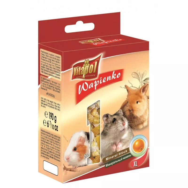 Vitapol mineralinis akmuo graužikams ir triušiams su apelsinais 190g