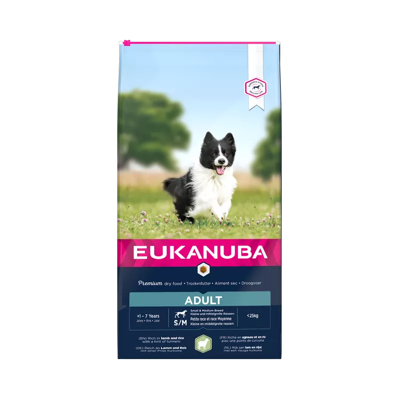 Eukanuba Mini & Medium Adult (ėriena ir ryžiai) 2,5kg