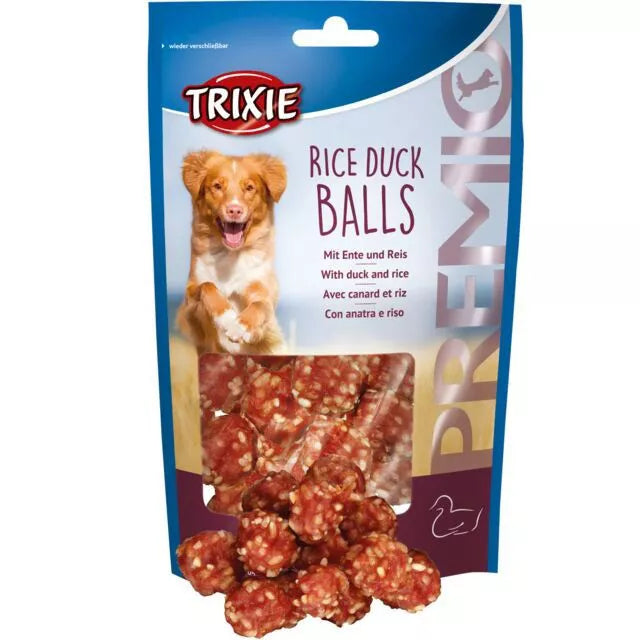 Trixie PREMIO Ryžių ir antienos rutuliukai, 80g
