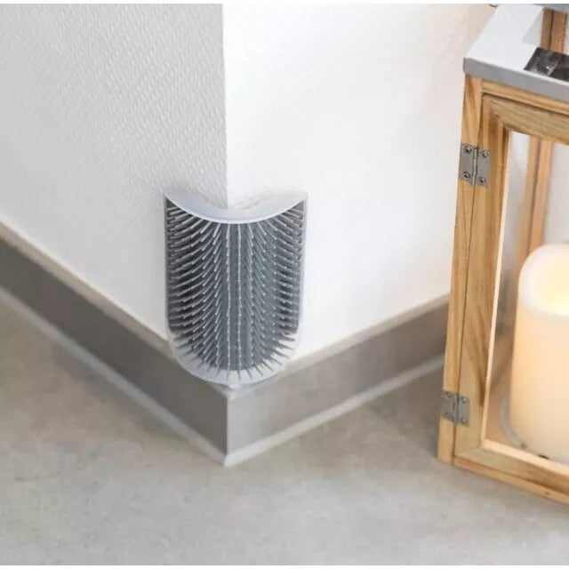 Trixie Kampinis masažo šepetys, katėms, 8x13 cm, pilkas