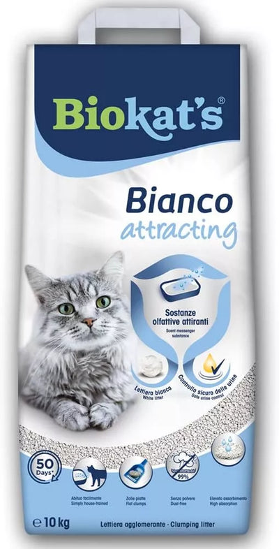 Biokat's Bianco Attracting sušokantis kraikas katėms 10kg