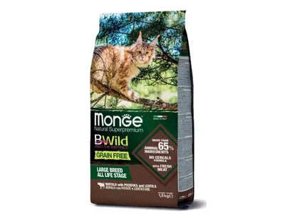 Monge GF Large Breeds sausas pašaras katėms su buivoliena, bulvėmis ir lęšiais 1.5kg