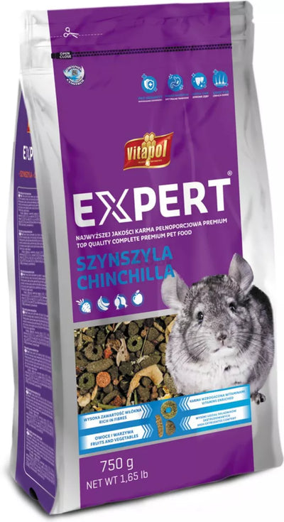 Vitapol EXPERT visavertis ėdalas šinšiloms 750g