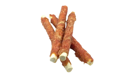 Real Dog SNACKS Žaliaminės odos ritinys su triušiena 25cm 500g